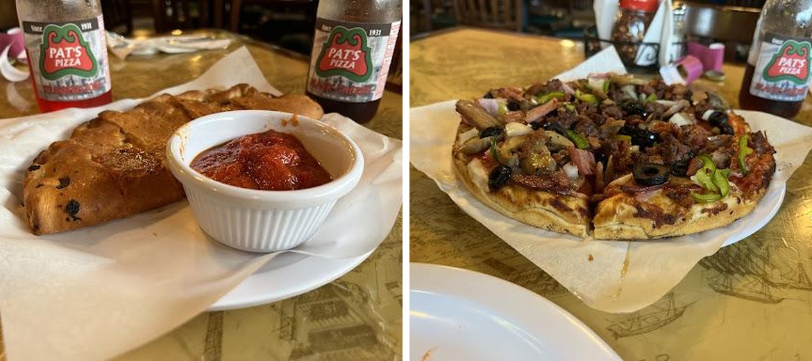 Pat's Pizza Menu